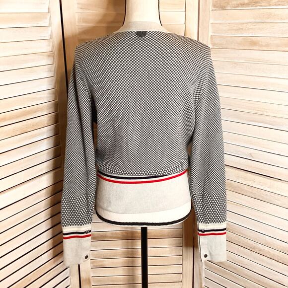 Brooks Brothers Black Fleece Thom Browne Check Cardigan BB1 XS-S - Picture 3 of 12